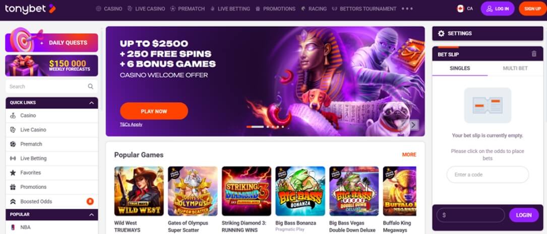 TonyBet Review